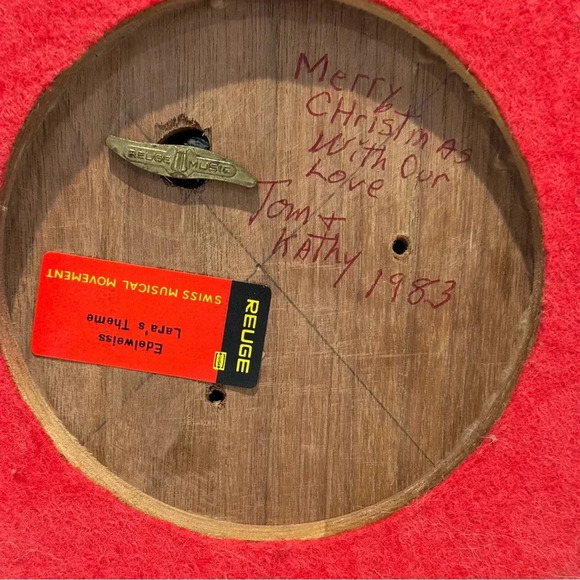 Vintage Reuge Swiss Musical Movement Music Box Edelweiss Lara’s Theme - Picture 7 of 7